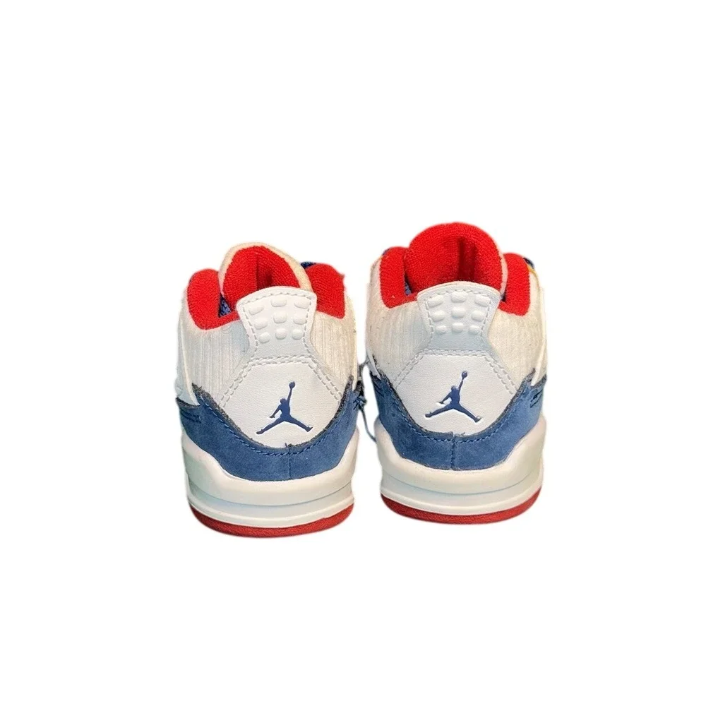 Jordan‎ 4 Retro Messy Room Blue White Red Toddler Sneakers 5C DR6951-400